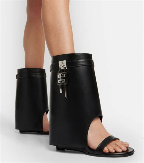 givenchy shark lock sandals|givenchy shark lock boots women.